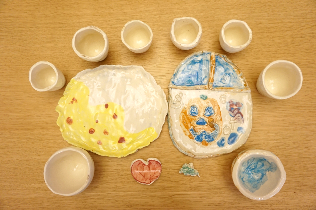 10月イベントの陶芸が仕上がりました!