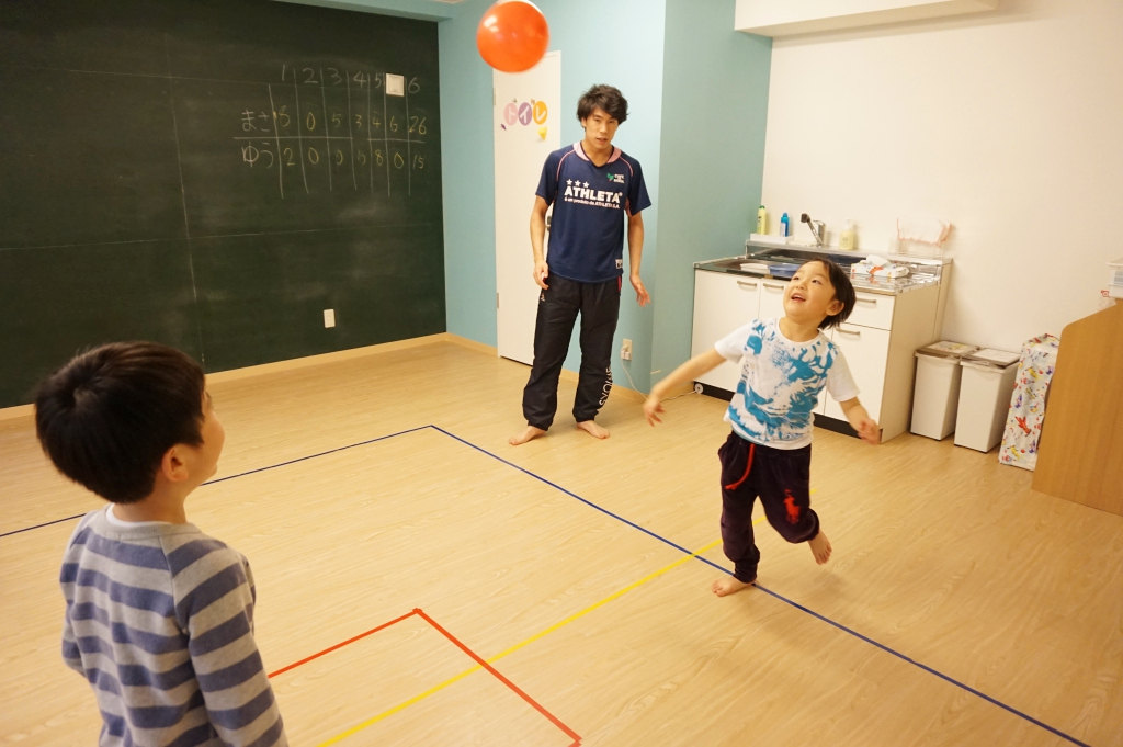 名前を呼んで相手にパス!