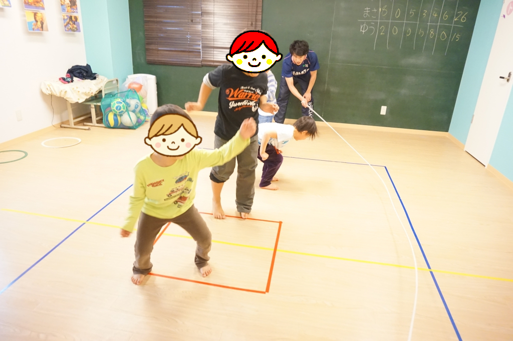 次は4人飛び!難しそう・・(*_*)